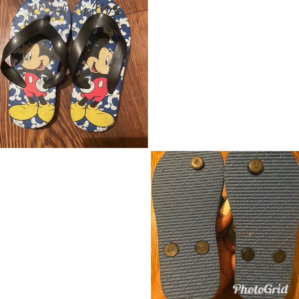 Toddler Mickey Mouse flip flops